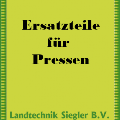 Ersatzteile für Pressen