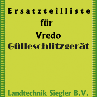 Vredo Gülleschlitzgerät